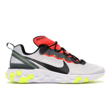 ナイキ NIKE エレメント ピュア プラチナム スニーカー 【 PLATINUM REACT ELEMENT 55 PURE BRIGHT CRIMSON VOLT BLACKDARK GREYBRIGHT CRIMSONVOLTWHITE 】 メンズ