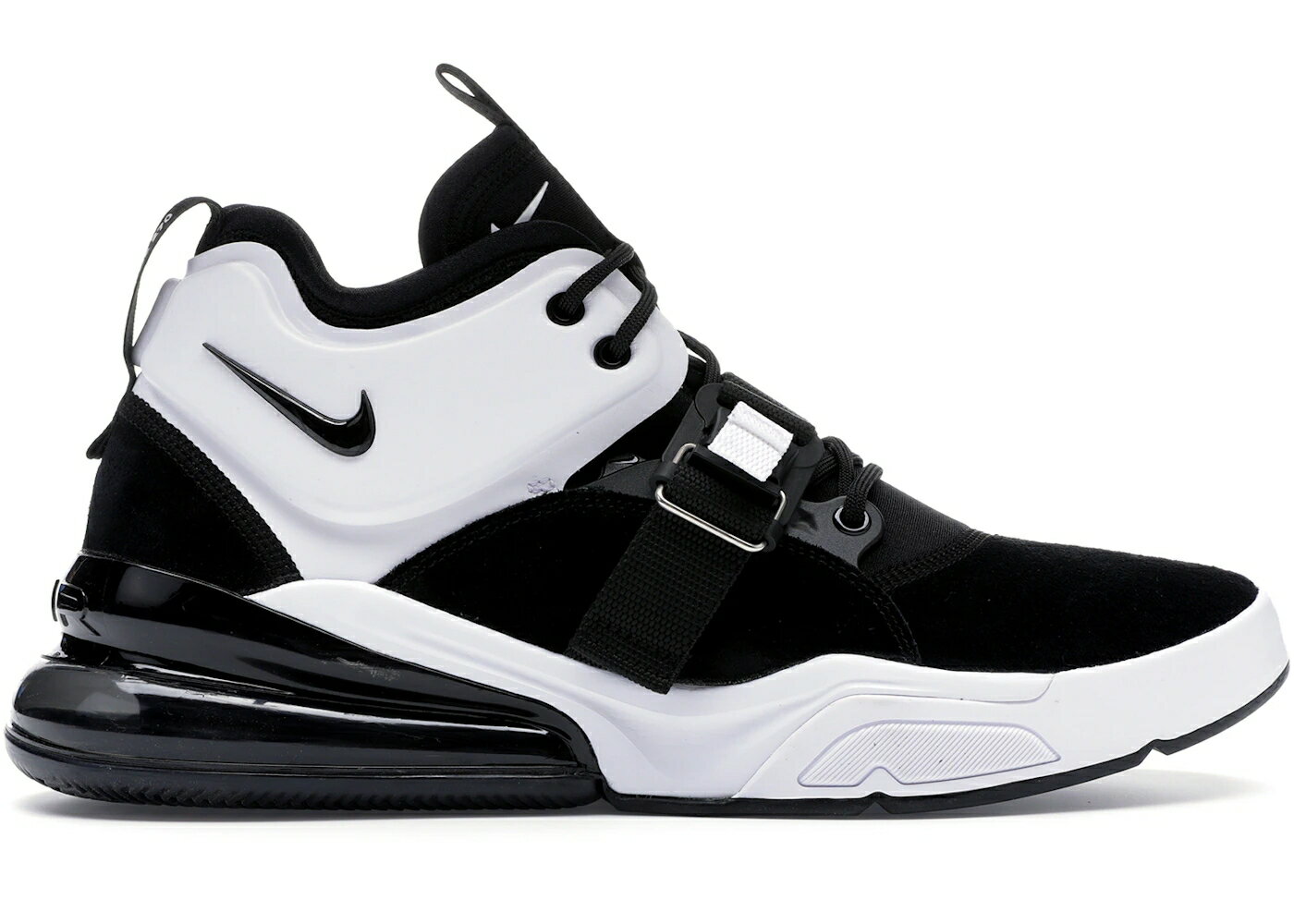 ナイキ 黒色 ブラック 白色 ホワイト 銀色 シルバー エアフォース スニーカー メンズ NIKE AIR FORCE 270 BLACK WHITE SILVER / BLACK METALLIC SILVER WHITE