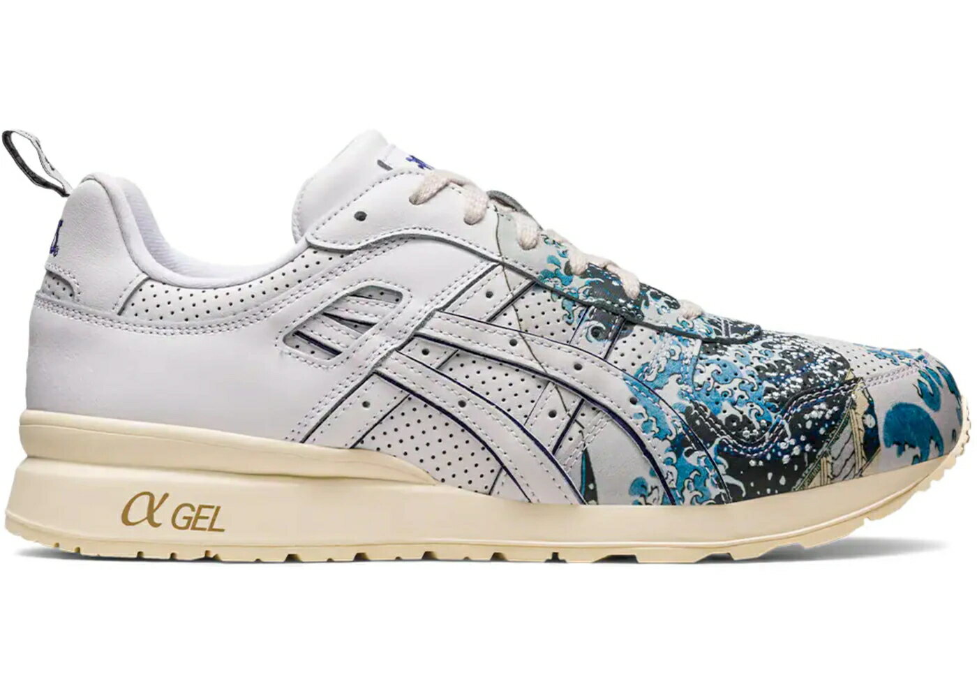アシックス 白色 ホワイト 紺色 ネイビー スニーカー メンズ ASICS GT-II UKIYOE / WHITE NAVY