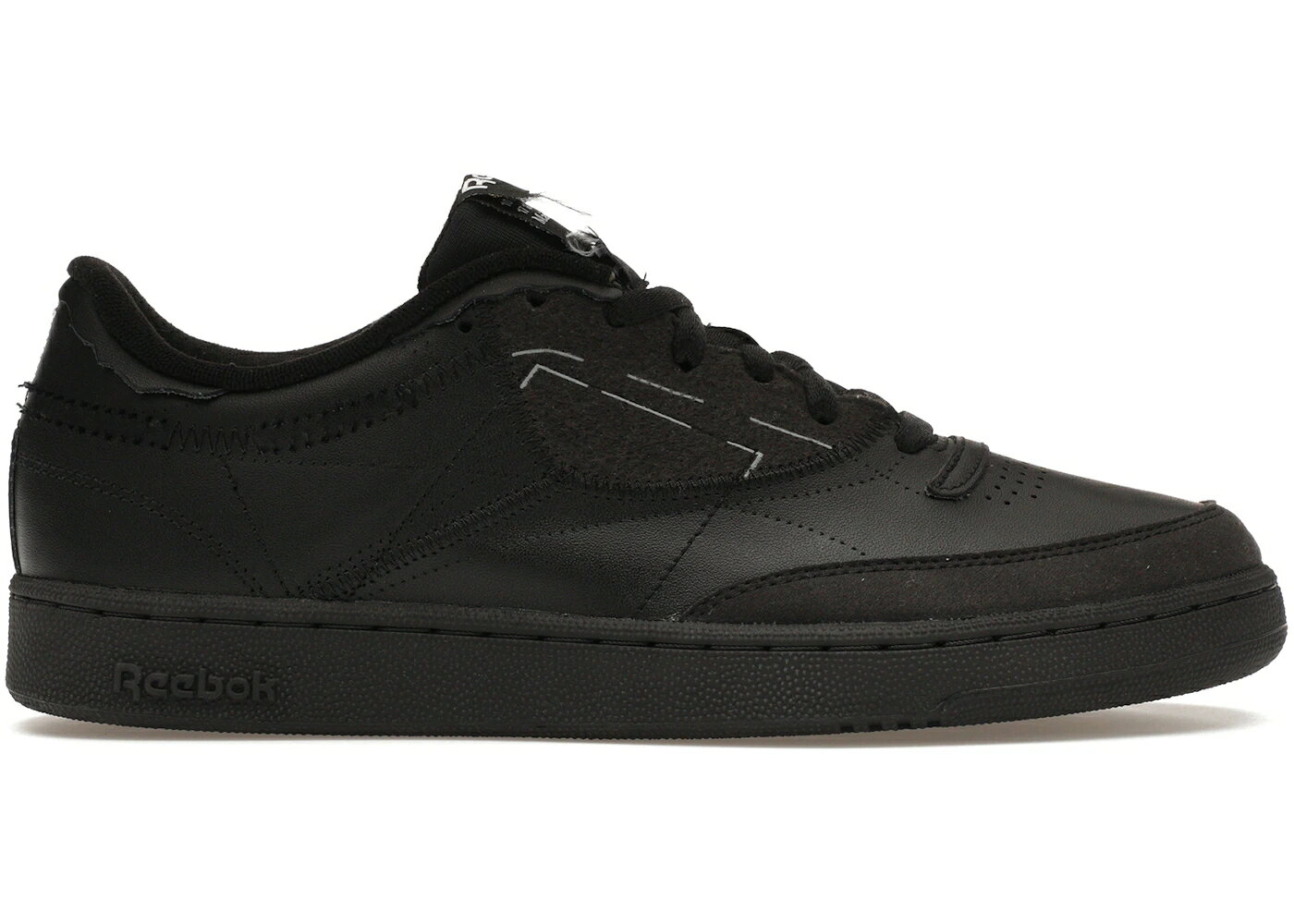リーボック クラブ 黒色 ブラック 白色 ホワイト スニーカー メンズ REEBOK CLUB C MAISON MARGIELA MEMORY OF BLACK / BLACK FOOTWEAR WHITE BLACK