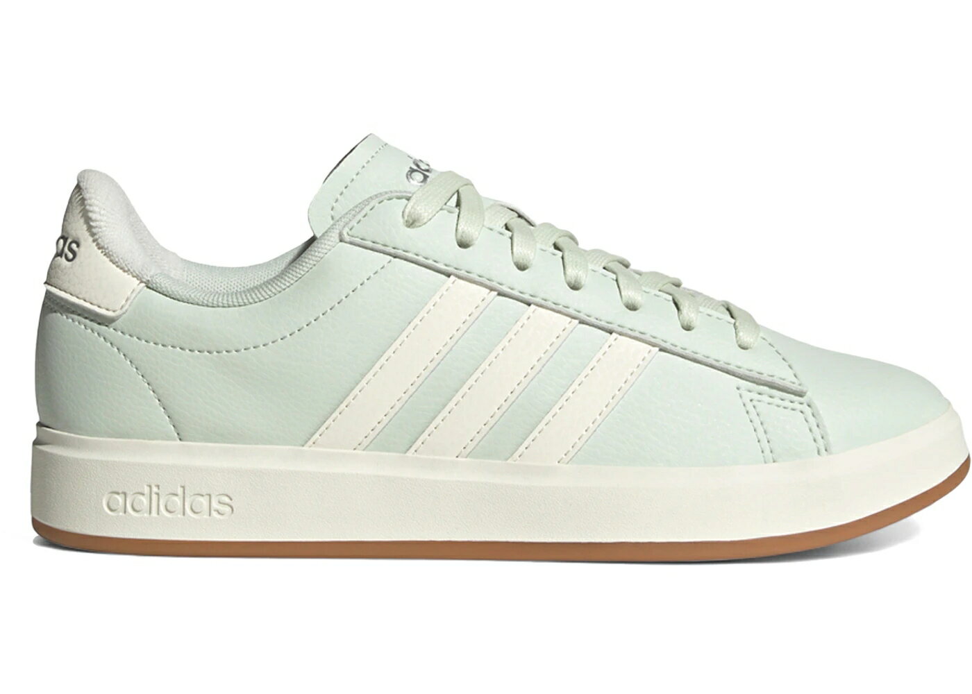 Shoes - アディダス グランド コート 緑 グリーン 白色 ホワイト 銀色 シルバー 2.0 WOMEN'S スニーカー レディース ADIDAS GRAND COURT LINEN GREEN OFF WHITE (WOMEN'S) / LINEN GREEN OFF WHITE SILVER
