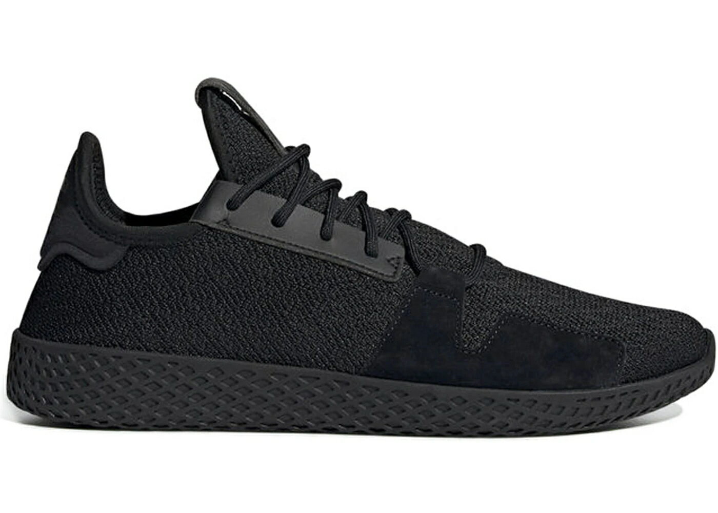 アディダス テニス コア 黒色 ブラック カーボン 白色 ホワイト スニーカー メンズ ADIDAS TENNIS HU V2 PHARRELL CORE BLACK / CORE BLACK CARBON FOOTWEAR WHITE