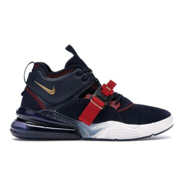 ナイキ NIKE エア スニーカー 【 AIR FORCE 270 OLYMPIC OBSIDIAN METALLIC GOLDGYM REDWHITE 】 メンズ