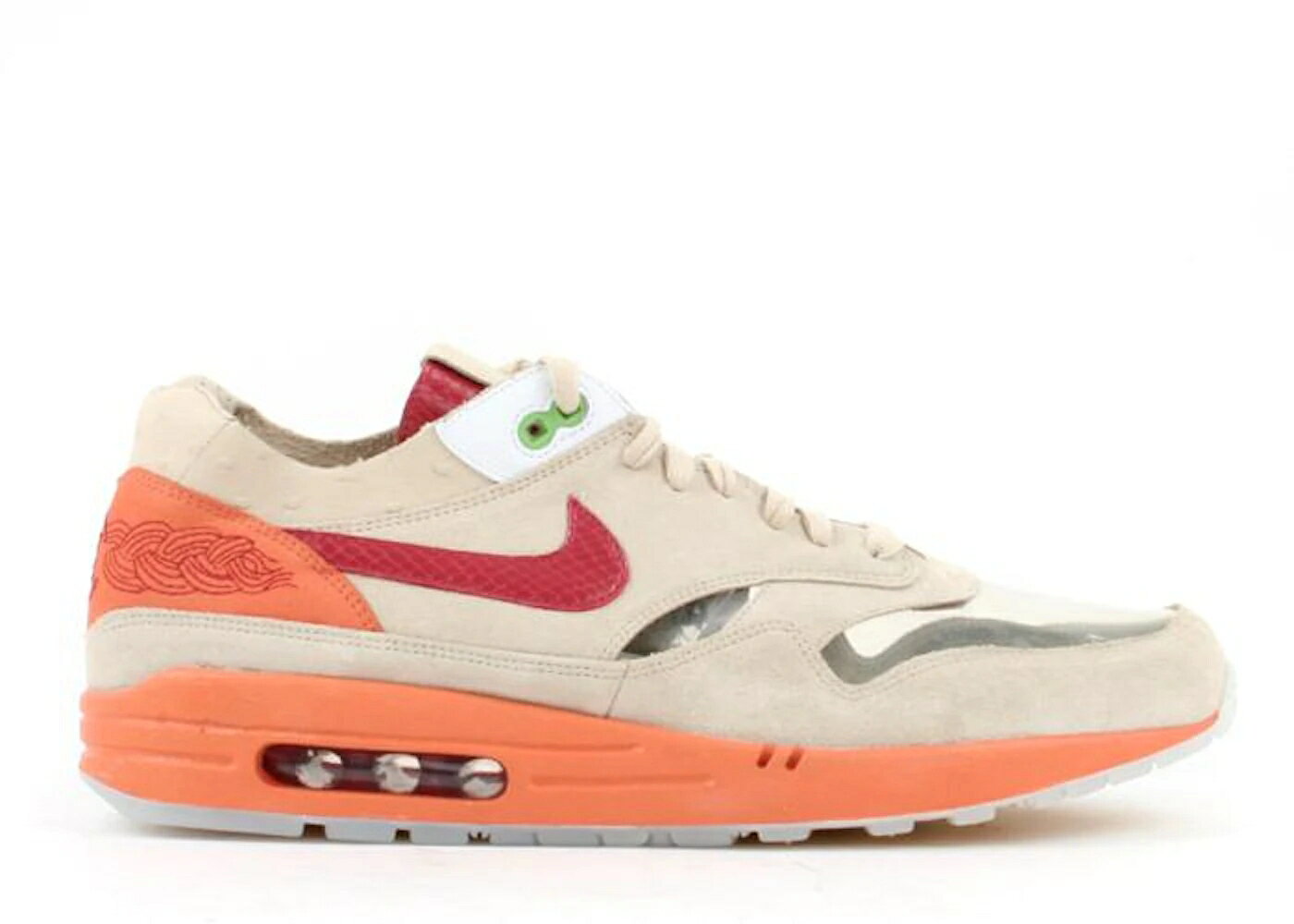 ナイキ マックス プレミアム クロット ネット ディープ 赤 レッド 橙 オレンジ エアマックス スニーカー メンズ NIKE AIR MAX 1 NL PREMIUM CLOT KISS OF DEATH (2006) / NET DEEP RED ORANGE BLAZE