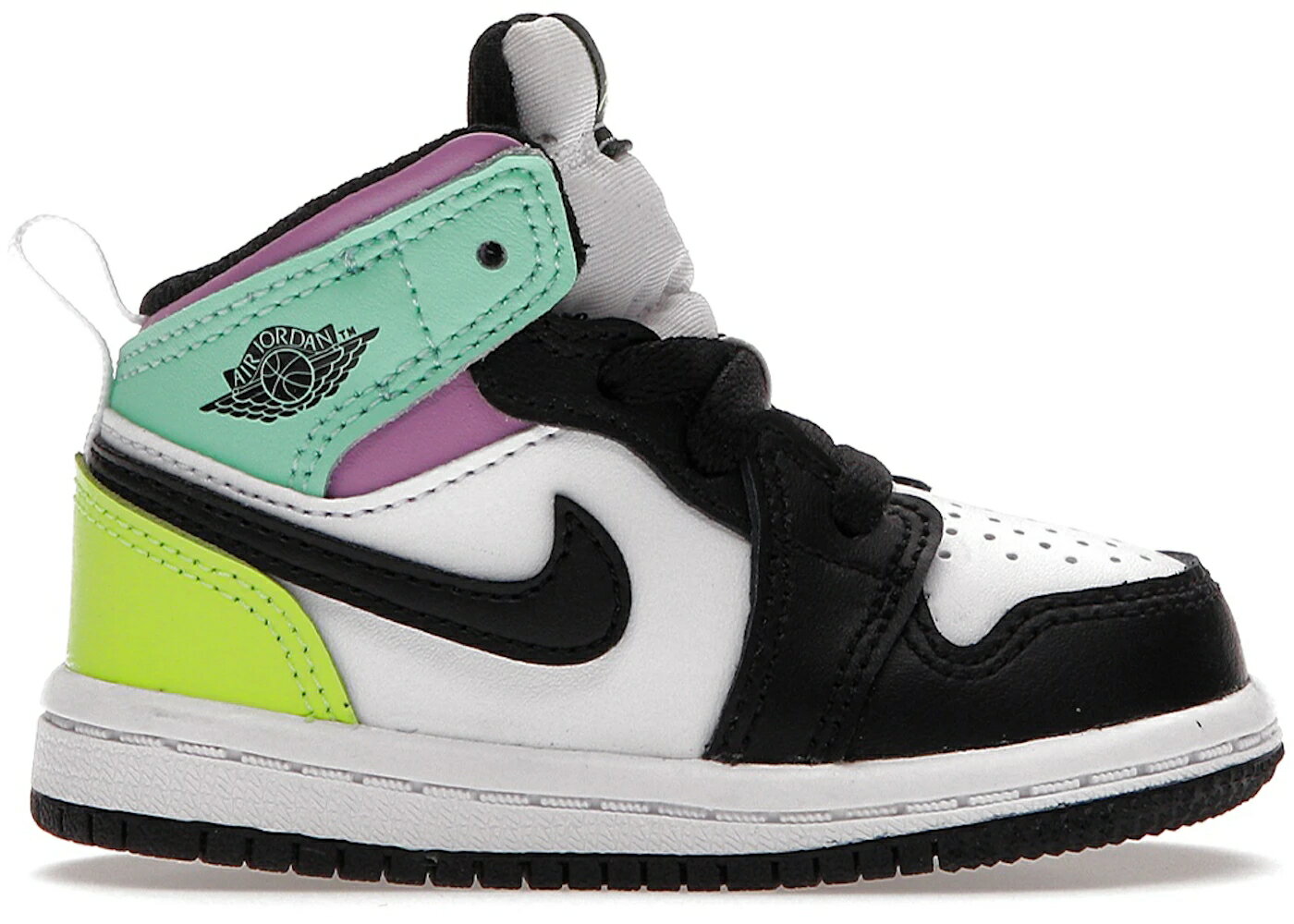 ブランド名Jordan性別Kids(ジュニア キッズ)商品名Jordan 1 Mid Pastel Black Toe (TD)カラーWhite/Black/Volt/Green/Glow