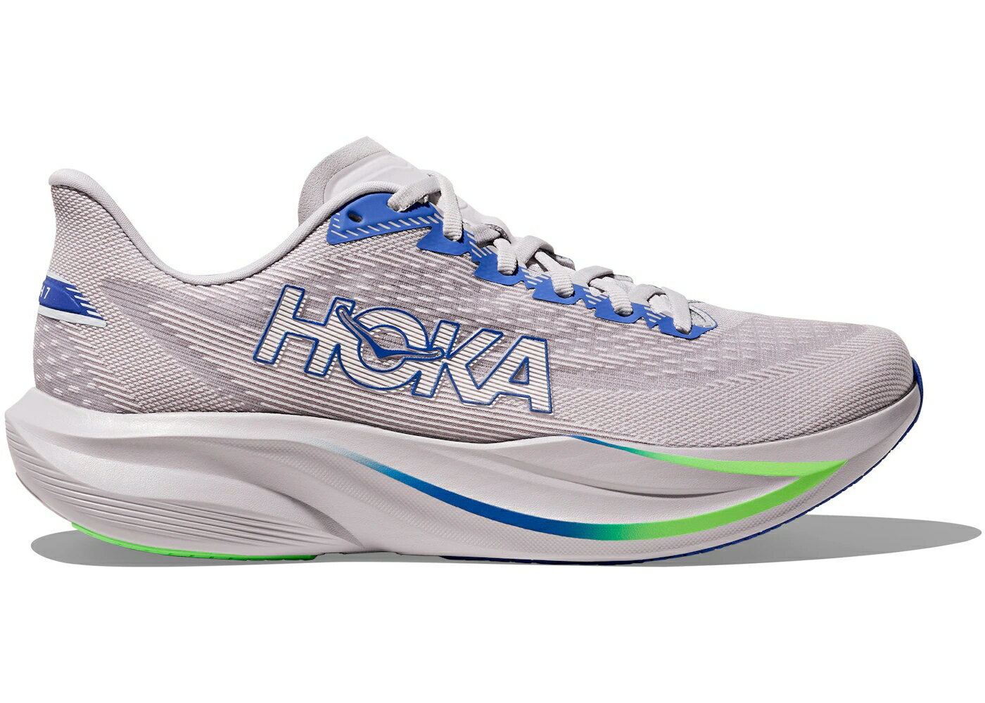 ホカオネオネ 灰色 グレー 青色 ブルー スニーカー メンズ HOKA ONE ONE HOKA ONE MACH 7 ASH GREY COBALT BLUE / ASH GREY COBALT BLUE