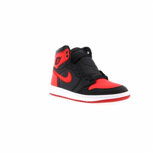 ナイキ ジョーダン JORDAN サテン ”BANNED” スニーカー 【 1 RETRO SATIN BLACK UNIVERSITY REDWHITE 】 メンズ