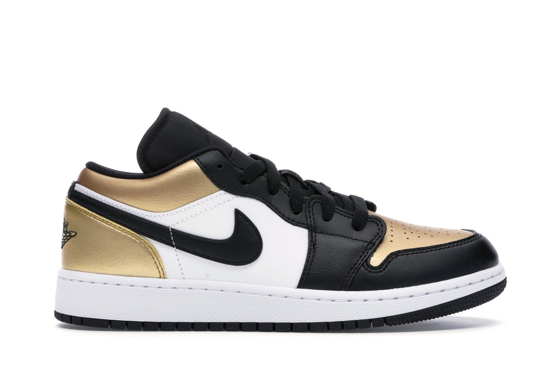 ナイキ ジョーダン JORDAN ジュニア キッズ 【 1 LOW GOLD TOE GS METALLIC BLACKWHITE 】 ベビー マタニティ 送料無料