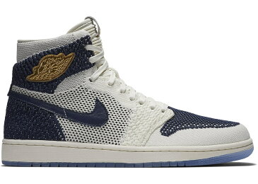 ナイキ ジョーダン JORDAN ハイ フライニット ジーター スニーカー 【 JETER 1 RETRO HIGH FLYKNIT DEREK RE2PECT SAIL METALLIC GOLDMIDNIGHT NAVY 】 メンズ 送料無料