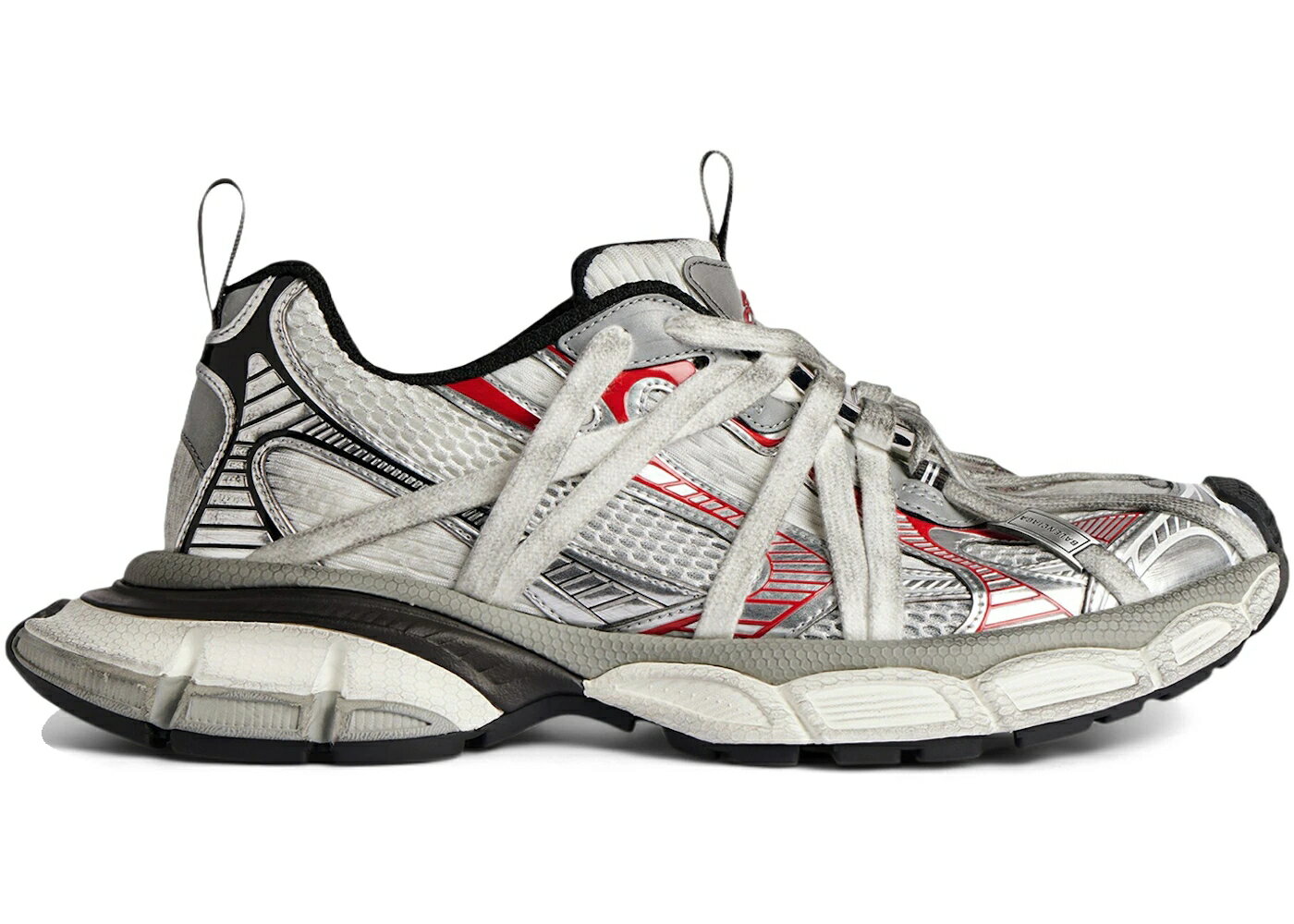 バレンシアガ 灰色 グレー 銀色 シルバー 赤 レッド 黒色 ブラック スニーカー メンズ BALENCIAGA 3XL EXTREME LACE GREY SILVER RED BLACK / GREY SILVER RED BLACK