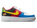 ナイキ 白色 ホワイト エアフォース '07 REDゲームロイヤル 青 ブルー ジュニア キッズ 【 NIKE AIR FORCE 1 LOW QS UNO (GS) / WHITE UNIVERSITY GOLD-UNIVERSITY RED-GAME ROYAL 】 キッズ ベビー マタニティ スニーカ