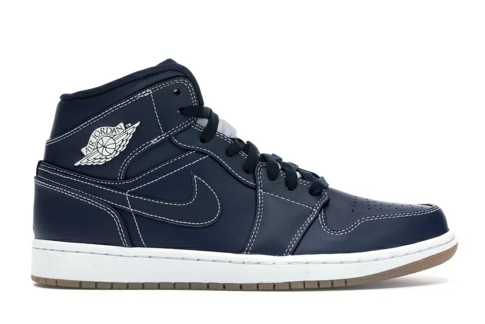 ナイキ ジョーダン ミッド ジーター 白色 ホワイト 茶色 ブラウン スニーカー メンズ 【 JORDAN 1 RETRO MID DEREK JETER RE2PECT / OBSIDIAN WHITE GUM LIGHT BROWN 】