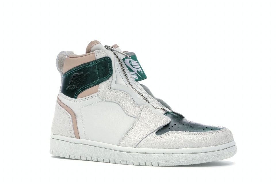 ナイキ ジョーダン JORDAN ハイ 緑 グリーン レディース スニーカー 【 GREEN 1 RETRO HIGH ZIP MYSTIC WOMENS SPRUCE AURA GREENBIO BEIGE 】