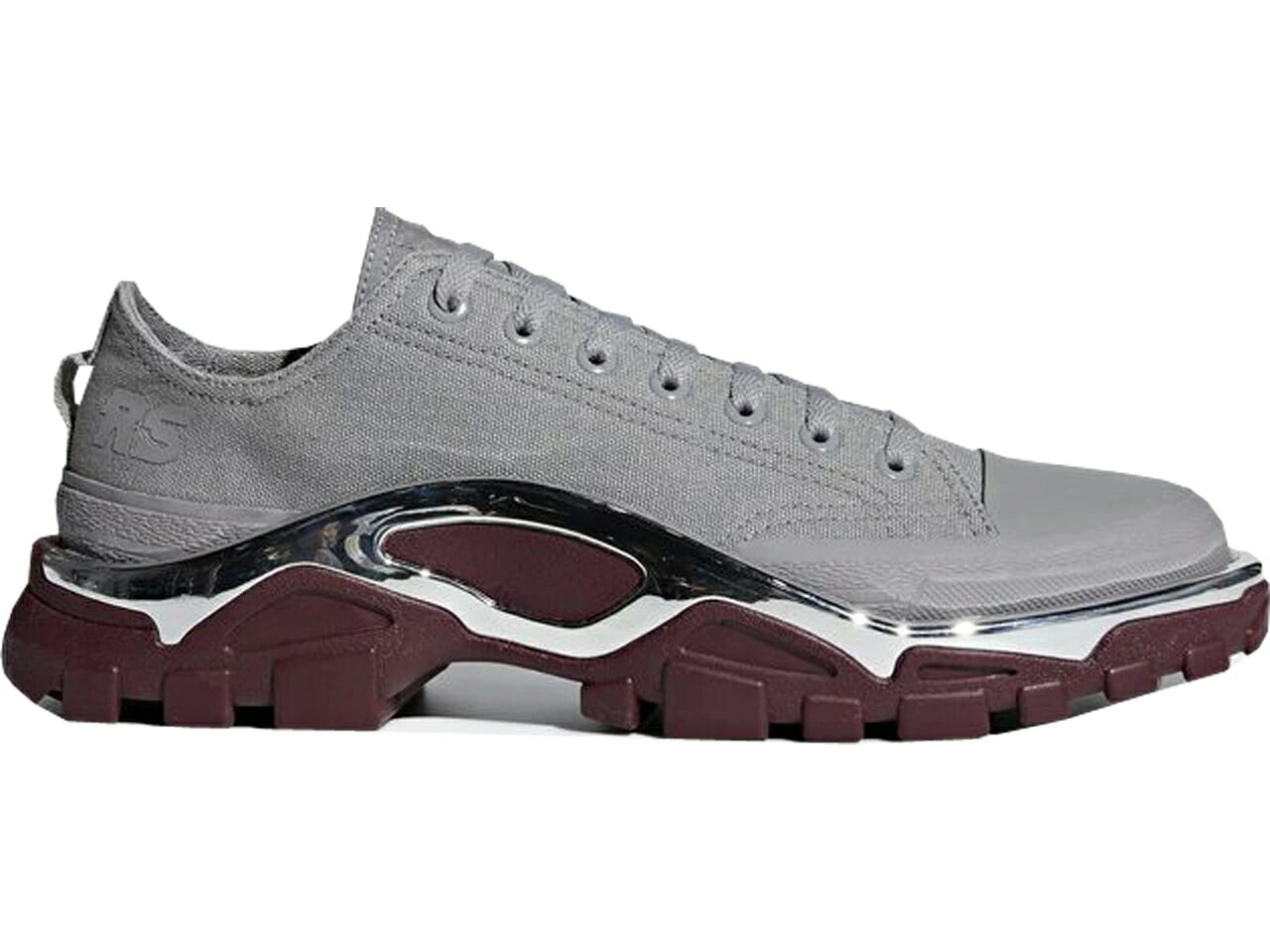 アディダス ADIDAS デトロイト 灰色 グレー スニーカー 【 DETROIT RUNNER RAF SIMONS GREY MAROON SOLID 】