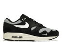 ナイキ マックス 黒色 ブラック 銀色 シルバー エアマックス スニーカー メンズ 【 NIKE AIR MAX 1 PATTA WAVES BLACK (WITHOUT BRACELET) / METALLIC SILVER BLACK 】