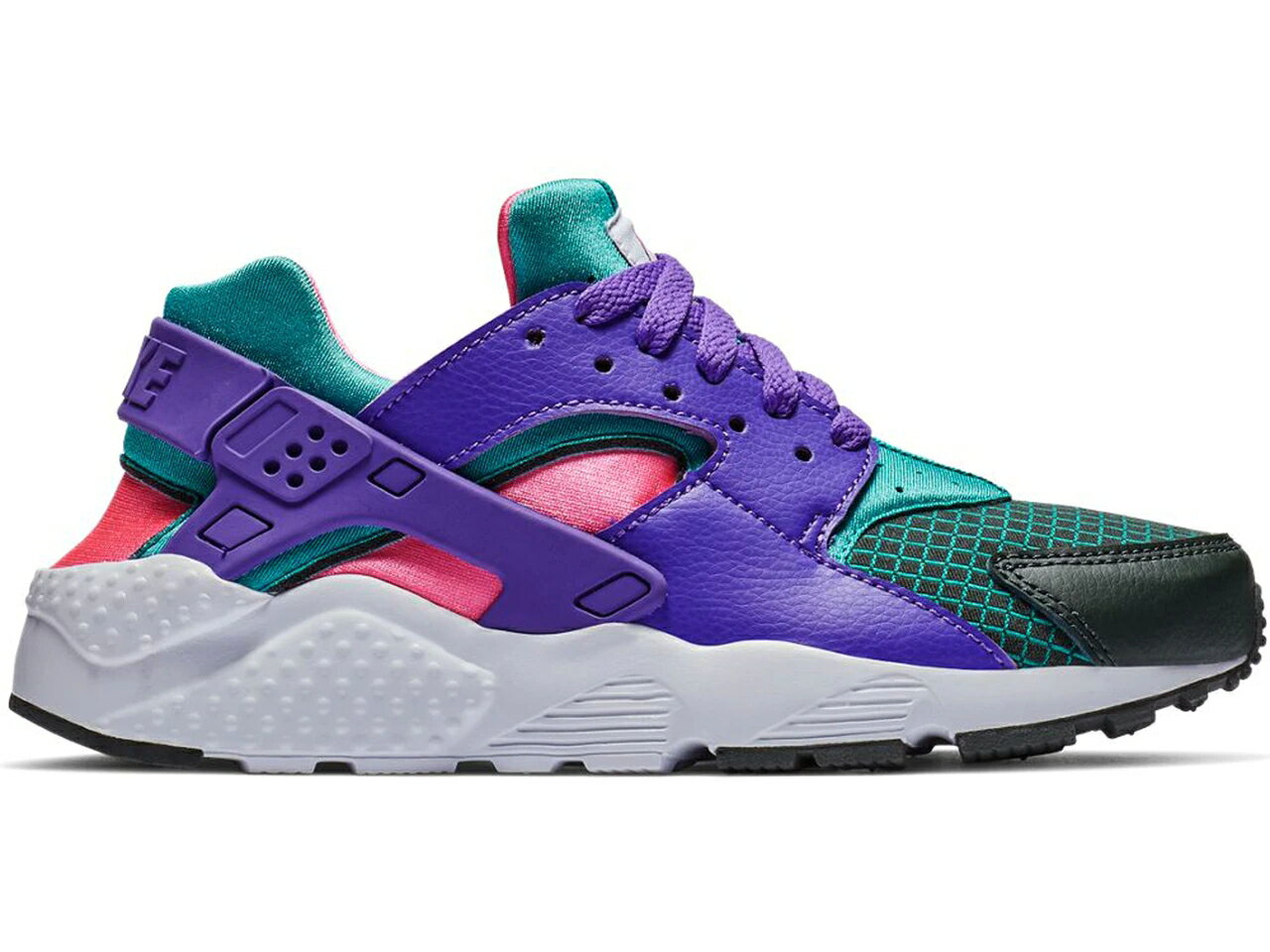 楽天スニケスナイキ ハラチ ラン ウルトラ 緑 グリーン ピンク ハラチラン 【 NIKE AIR HUARACHE RUN ULTRA NOW OUTDOOR GREEN HYPER GRAPE （GS） / OUTDOOR GREEN CABANA HYPER PINK 】 キッズ ベビー マタニティ スニーカー