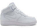 ナイキ NIKE ミッド 白色 ホワイト エアフォース キッズ 【 1 MID LE WHITE PS 】