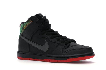 ナイキ NIKE ダンク エスビー ハイ スニーカー 【 SB DUNK HIGH SPOT GASPARILLA BLACK CHALLENGE REDMETALLIC SILVER 】 メンズ