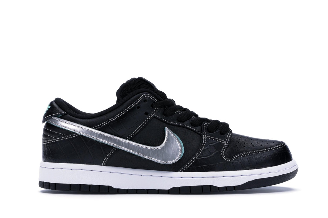 ナイキ NIKE エスビー ダンク ダイヤモンド サプライ 黒 ブラック スニーカー 【 SB SUPPLY BLACK DUNK LOW DIAMOND CO CHROMEBLACKTROPICAL TWIST 】 メンズ 送料無料