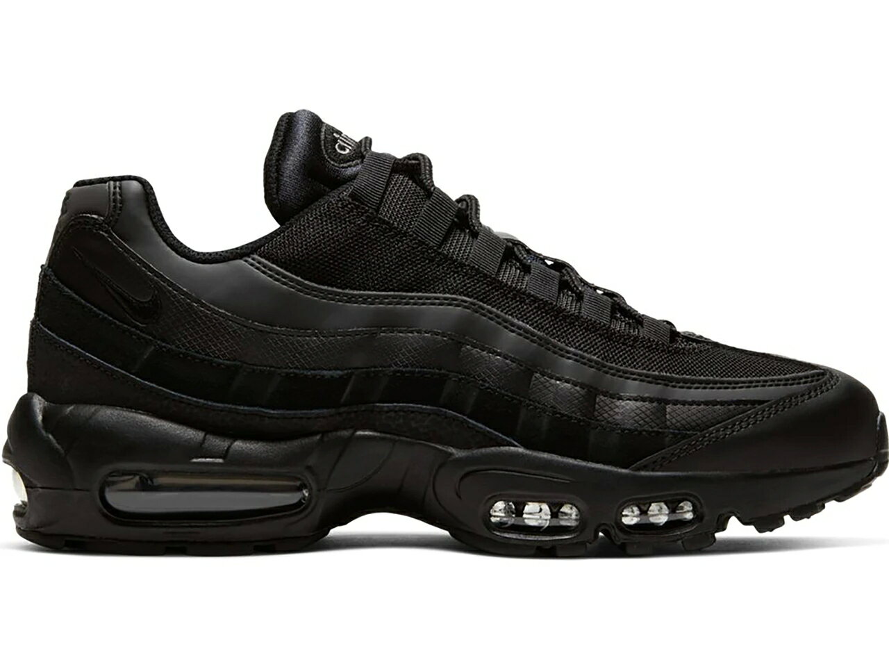 ナイキ マックス 黒色 ブラック エアマックス スニーカー メンズ 【 NIKE AIR MAX 95 ESSENTIAL TRIPLE BLACK (2020/2023) / BLACK BLACK 】