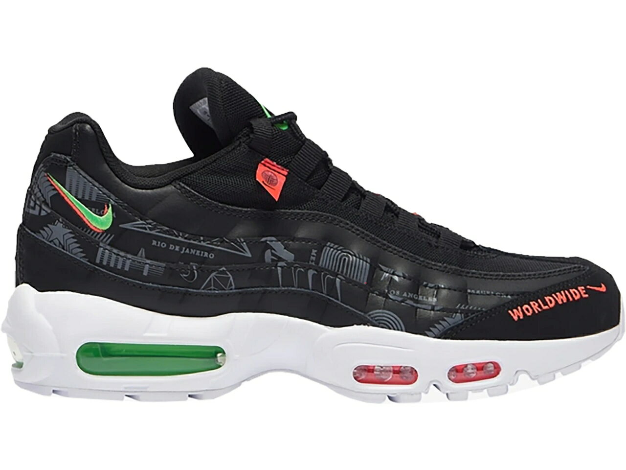 ナイキ NIKE マックス エアマックス スニーカー 【 95 WORLDWIDE PACK BLACK GREENREDWHITE 】