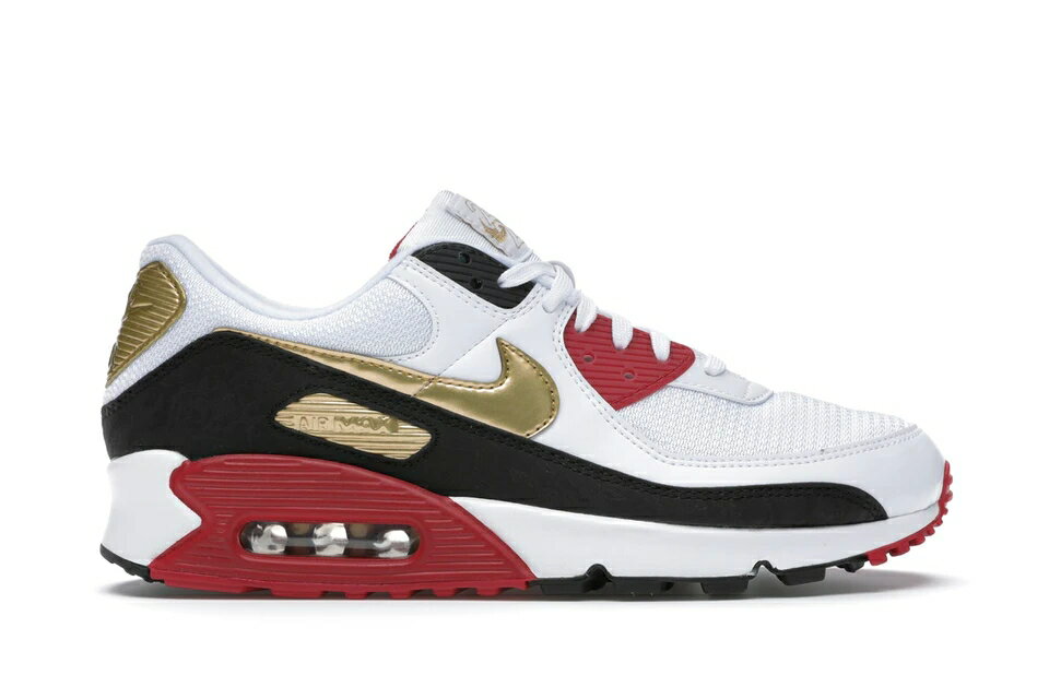 iCL }bNX F zCg S[h F ubN GA}bNX Xj[J[ Y y NIKE AIR MAX 90 TOKYO OLYMPICS (2020) / WHITE METALLIC GOLD BLACK z