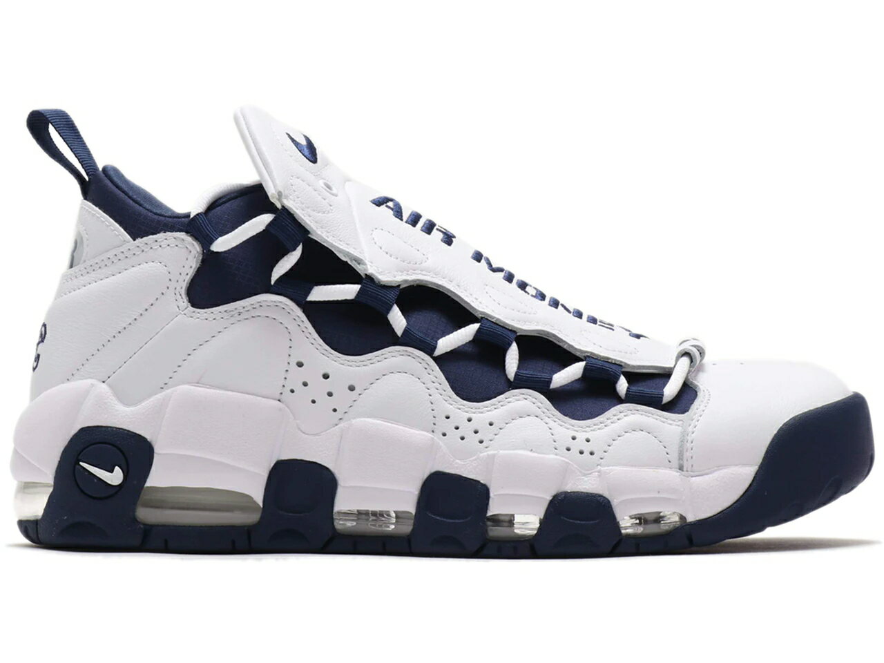 ナイキ NIKE 白色 ホワイト エアモアマネー スニーカー 【 NYC WHITE MIDNIGHT NAVY NAVYMIDNIGHT 】