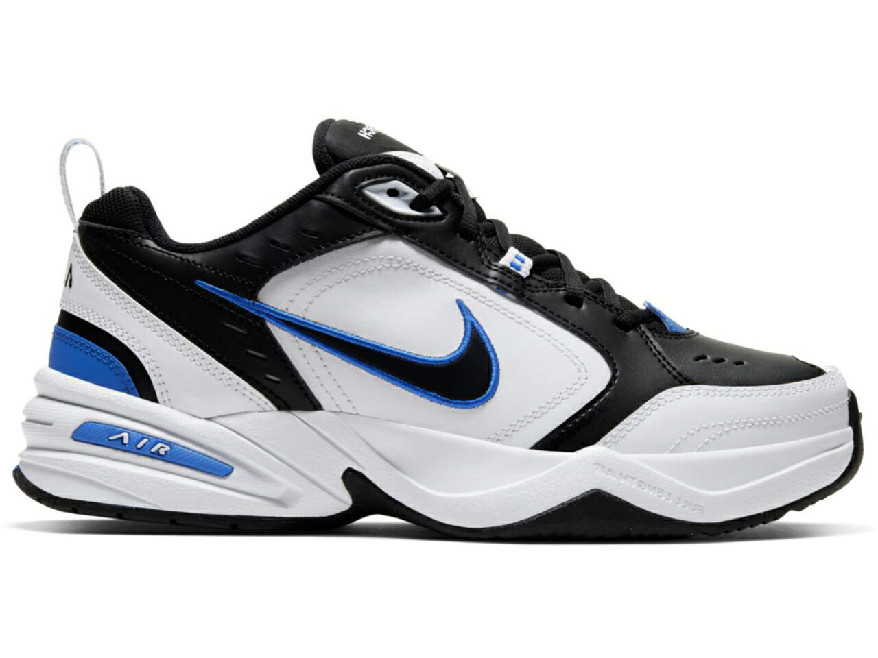 ナイキ NIKE モナーク 白色 ホワイト スニーカー 【 AIR MONARCH IV 4E WIDE WHITE BLUE BLACK 】