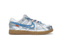 ナイキ ラバー ダンク オフホワイト 青色 ブルー 白色 ホワイト 【 NIKE AIR RUBBER DUNK OFF-WHITE UNIVERSITY BLUE (PS) / WHITE UNIVERSITY BLUE WHITE 】 キッズ ベビー マタニティ スニーカー