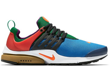 ナイキ NIKE プレスト エア スニーカー 【 GREEDY STAR BLUE ORANGE BLAZEBLACKPINE GREEN 】