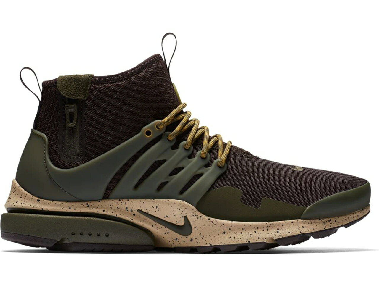 ナイキ プレスト ミッド 茶色 ブラウン カーゴ カーキ エア スニーカー メンズ 【 NIKE AIR PRESTO MID UTILITY VELVET BROWN / VELVET BROWN CARGO KHAKI 】