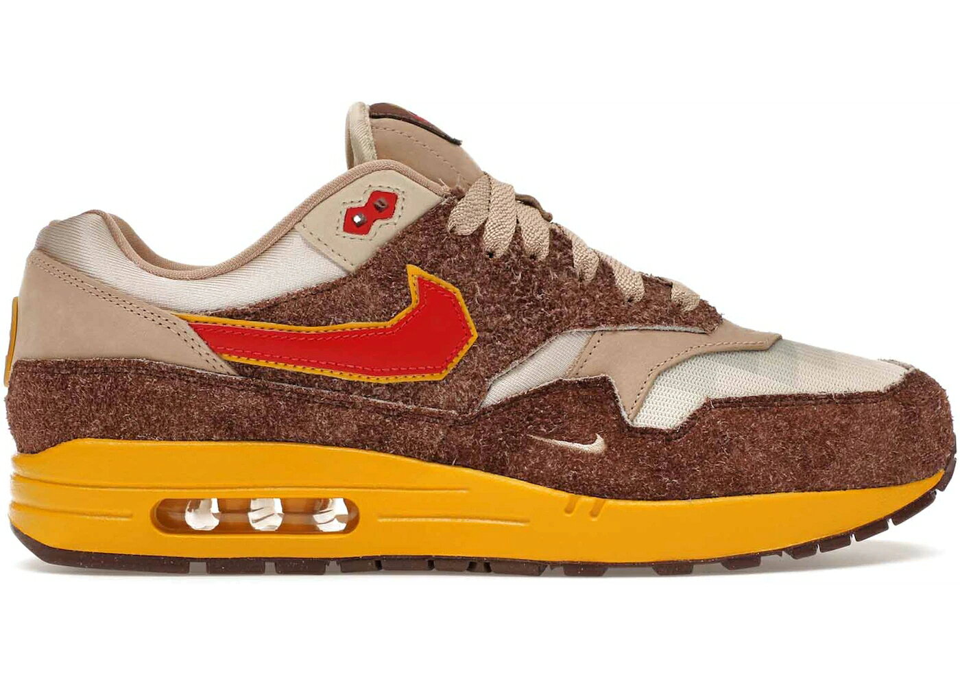 ナイキ マックス 砂色 サンド エアマックス .SWOOSH スニーカー メンズ NIKE AIR MAX 1 LOW POLY BIG HEAD ORIGINS / LIGHT CHOCOLATE HEMP SAND DRIFT