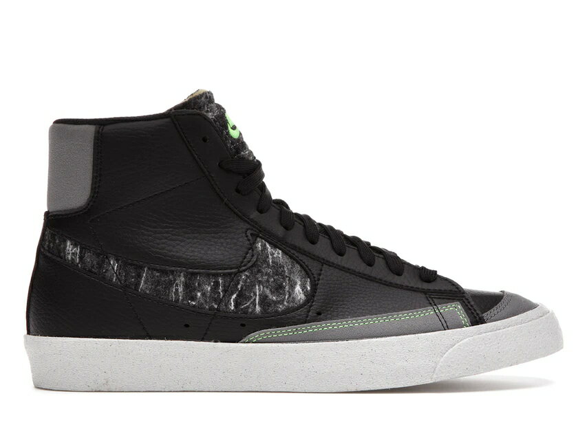 ナイキ NIKE ブレイザー ミッド ビンテージ ヴィンテージ 黒色 ブラック '77 スニーカー 【 VINTAGE BLAZER MID BLACK LIGHT BONE ELECTRIC GREEN SMOKE GREY 】