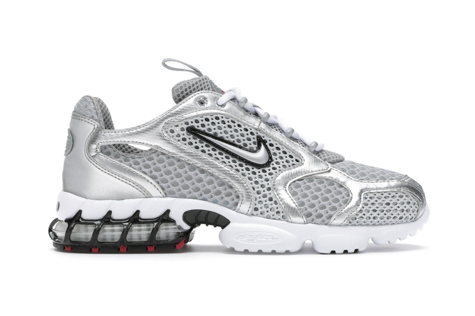 ナイキ NIKE ズーム 銀色 シルバー レディース スニーカー 【 SILVER AIR ZOOM SPIRIDON CAGE 2 METALLIC WOMENS LIGHT SMOKE GREY 】