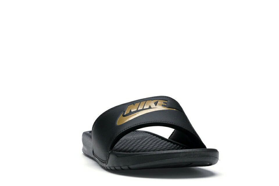 ナイキ NIKE ベナッシ サンダル スニーカー 【 BENASSI SLIDES JUST DO IT BLACK METALLIC GOLD 】