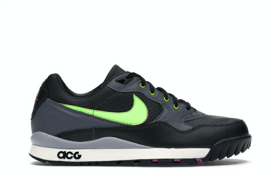 ナイキ NIKE 黒色 ブラック スニーカー 【 AIR WILDWOOD ACG BLACK ELECTRIC GREEN HYPER VIOLETDARK GREYELECTRIC 】