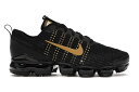 ナイキ フライニット 黒色 ブラック ゴールド エアヴェイパーマックス 【 NIKE AIR VAPORMAX FLYKNIT 3 BLACK METALLIC GOLD (GS) / BLACK METALLIC GOLD 】 キッズ ベビー マタニティ スニーカー