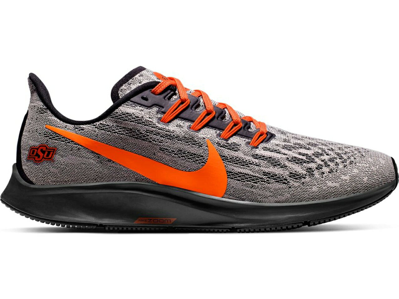 ナイキ NIKE ズーム ペガサス オクラホマ ズームペガサス クラホマステイト スニーカー 【 AIR 36 PEWTER GREY BLACKBRILLIANT ORANGE 】