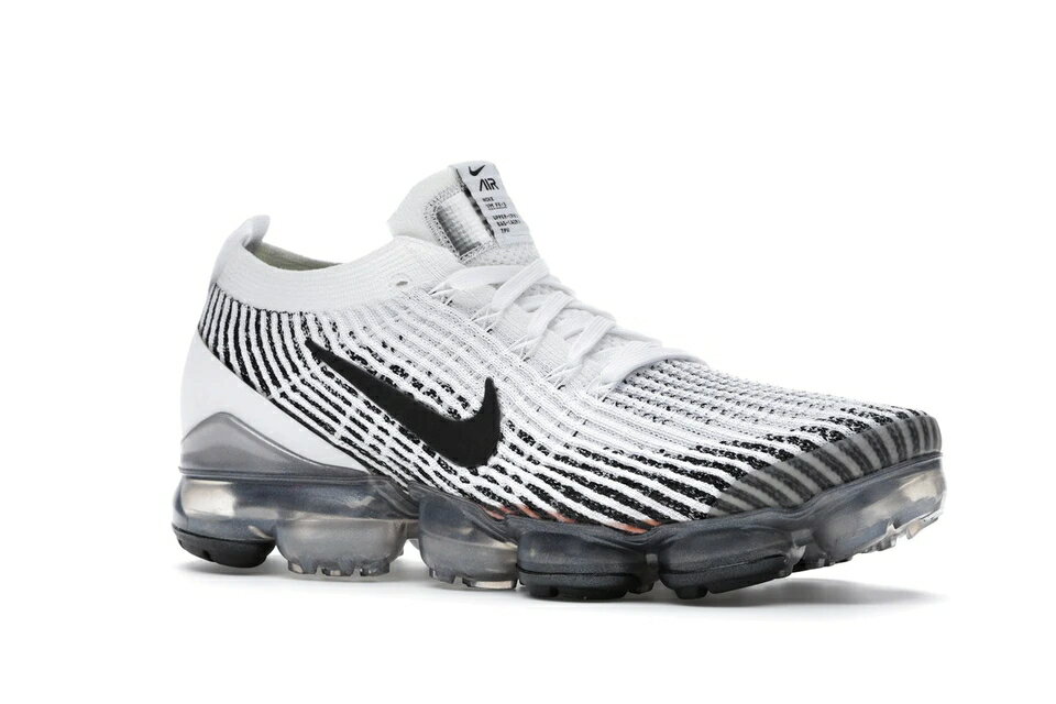 ナイキ NIKE フライニット エアヴェイパーマックス スニーカー 【 FLYKNIT 3 ZEBRA WHITE BLACKWHITEMETALLIC SILVER 】