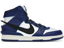 ナイキ ダンク ハイ ディープ 青色 ブルー 白色 ホワイト ダンクハイ スニーカー メンズ 【 NIKE DUNK HIGH AMBUSH DEEP ROYAL / DEEP ROYAL BLUE WHITE PALE 】