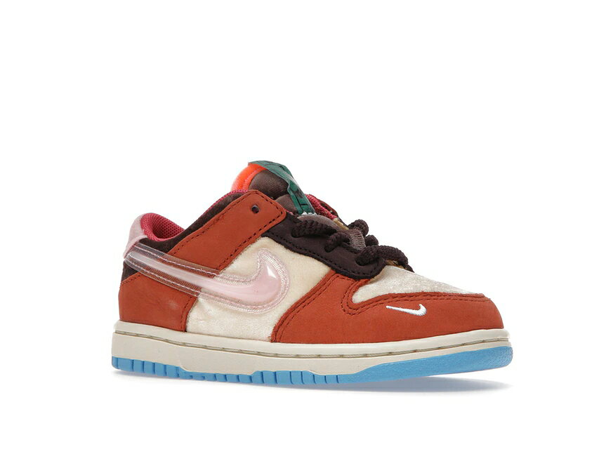 ナイキ NIKE ダンク フリー ランチ ダンクロー 赤ちゃん 【 SOCIAL STATUS FREE LUNCH CHOCOLATE MILK BABY CANVAS MID SOFT PINKBURNT BROWN 】