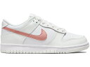 ナイキ ダンク 白色 ホワイト ピンク ローズ ダンクロー 【 NIKE DUNK LOW WHITE PINK (GS) / WHITE ROSE PINK 】 キッズ ベビー マタニティ スニーカー