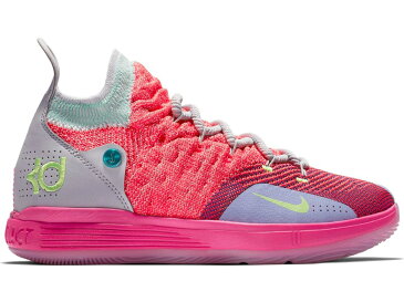 ナイキ NIKE ジュニア キッズ 【 KD 11 EYBL GS HOT PUNCH LIME BLASTPURE PLATINUM 】