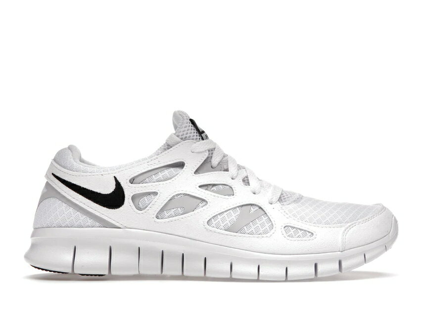 ナイキ NIKE フリー ラン 白色 ホワイト 黒色 ブラック スニーカー 【 FREE RUN 2 WHITE BLACK 2021 BLACKPURE PLATINUM 】