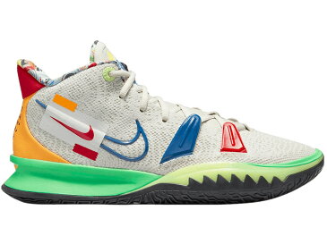 ナイキ NIKE カイリー 緑 グリーン ゲームロイヤル 青 ブルー スニーカー 【 KYRIE GREEN 7 VISIONS LIGHT BONE WHITE SPARK 】