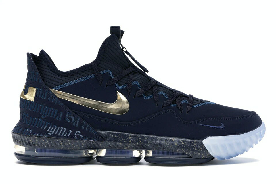 ナイキ レブロン ゴールド 青色 ブルー スニーカー メンズ 【 NIKE LEBRON 16 LOW AGIMAT / OBSIDIAN METALLIC GOLD BLUE 】