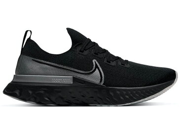 ナイキ NIKE リアクト ラン 黒色 ブラック スニーカー 【 REACT INFINITY RUN BLACK METALLIC SILVER 】