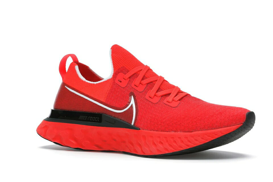 ナイキ NIKE リアクト ラン フライニット クリムゾン スニーカー 【 REACT INFINITY RUN FLYKNIT BRIGHT CRIMSON BLACK BLACKINFRAREDWHITE 】