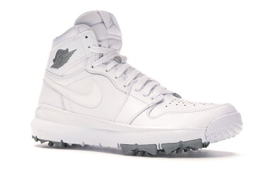 ナイキ ジョーダン JORDAN ゴルフ 白 ホワイト スニーカー 【 GOLF WHITE 1 RETRO CLEAT METALLIC SILVER 】 メンズ