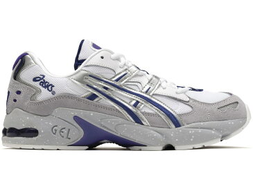 アシックス ASICS 銀色 シルバー スニーカー 【 SILVER GELKAYANO 5 PURPLE WHITE 】